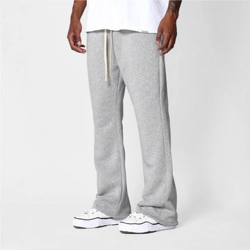 Heren Sweatpants – Katoenfleece – Flared Model – Relaxte Pasvorm – Trekkoord Taille