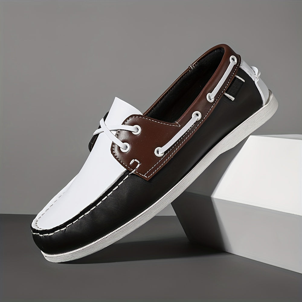 Heren bootschoenen – Leren bovenwerk – Slip-on – Mocneus – Antislip zool