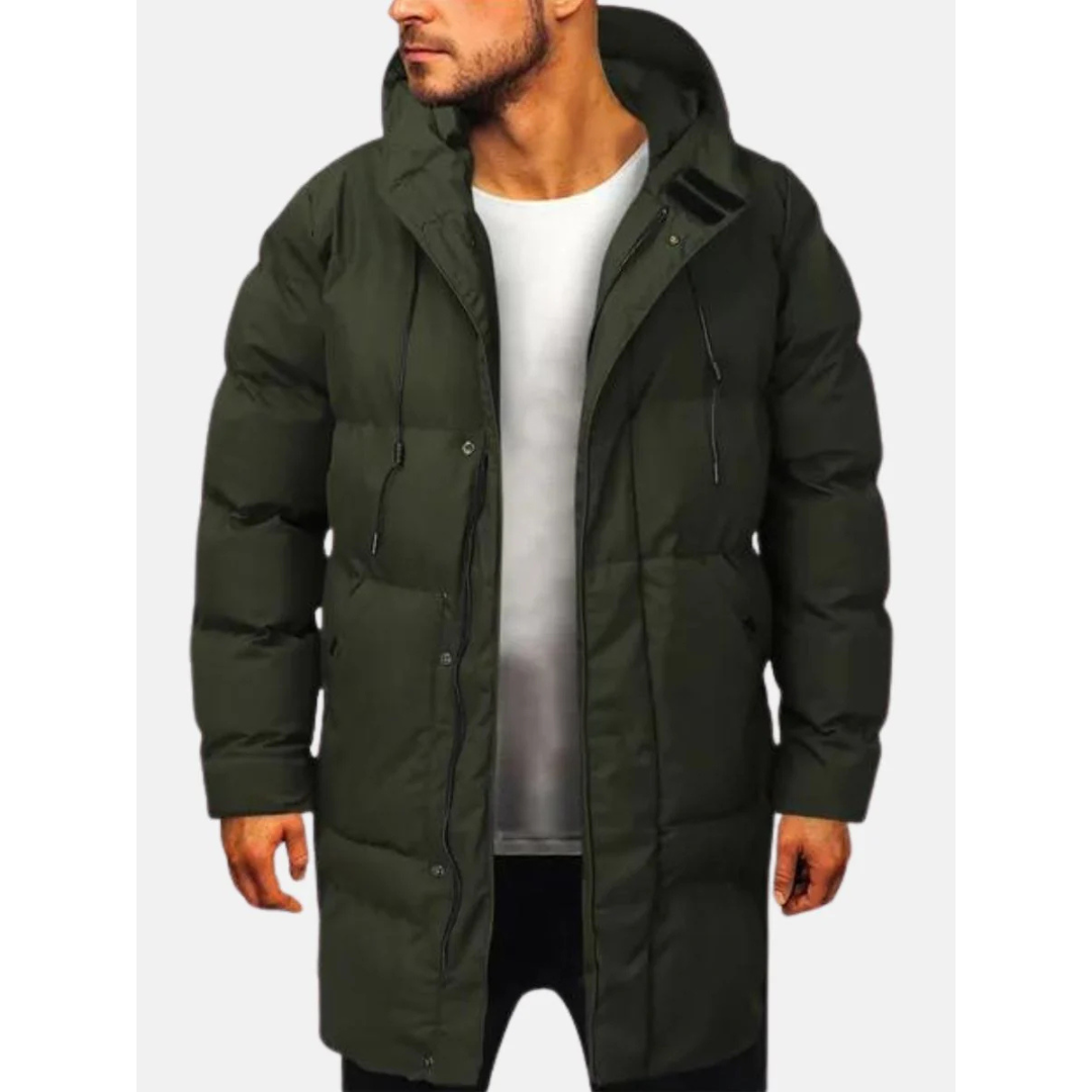 Heren Pufferjas – Regular Fit – Gewatteerd Gevoerd – Capuchon – Halflang Model