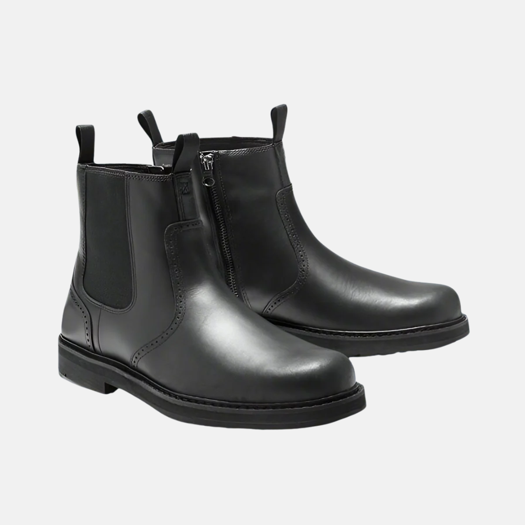 Herr Chelsea Boots – Tajt Passform – Mjuk Textur – Elastiska Sidpartier – Gummisula