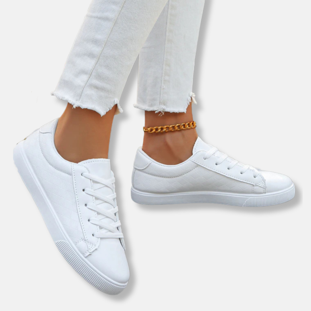 Dam Sneakers - Konstläder - Ankelhög - Snörning