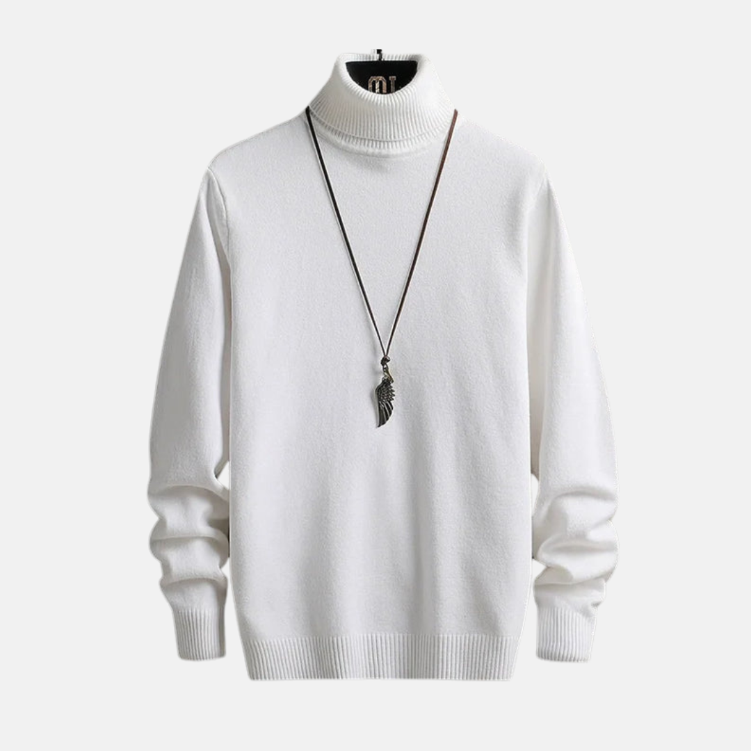 Heren Coltrui – Slim Fit – Fijngebreide Wol – Geribde Boorden