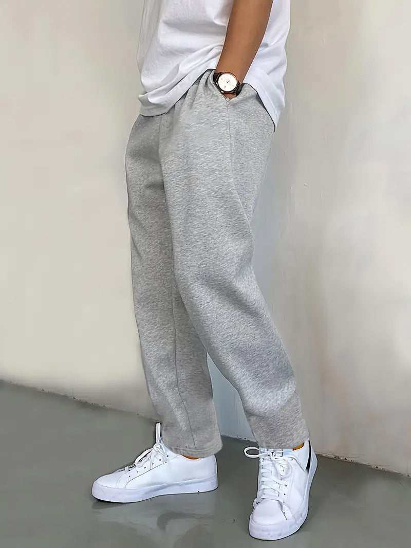 Joggingbroek voor heren – Elastische taille – Rechte pasvorm – Casual kleding – Zakken
