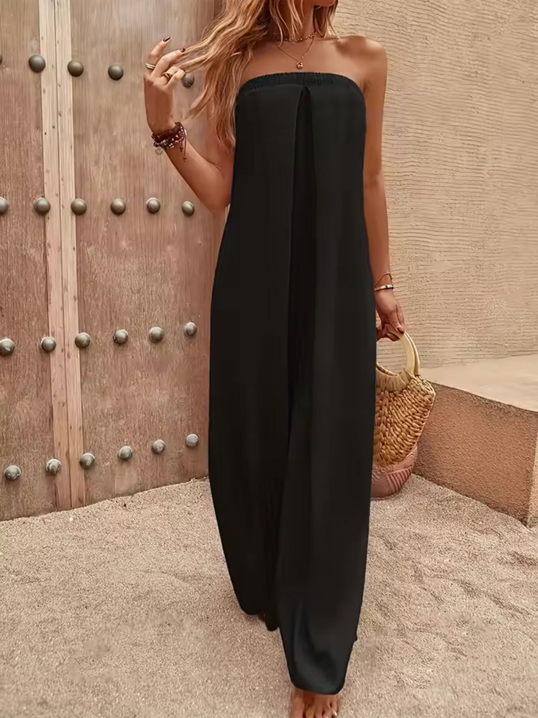 Dames Maxi Jurk - Strapless Tube Top - Losse Pasvorm - Luchtige Casual Stijl