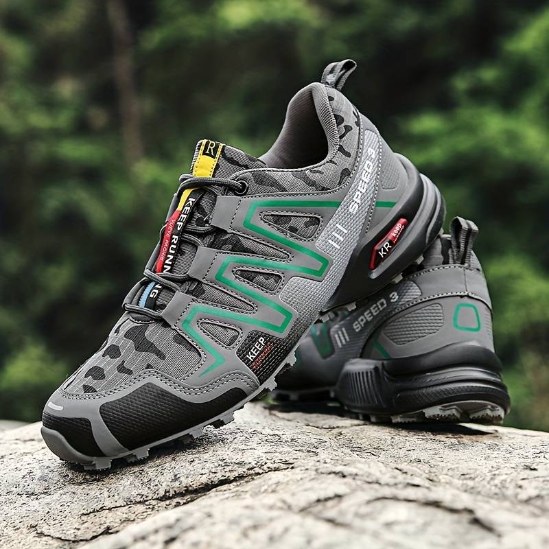 Heren wandelschoenen – Ademend mesh – Verstevigde neus – Gripzool – Trailcomfort
