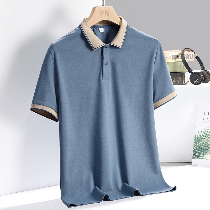 Heren Poloshirt – Ademend Materiaal – Standaard Pasvorm – Korte Mouw Zakelijk Casual