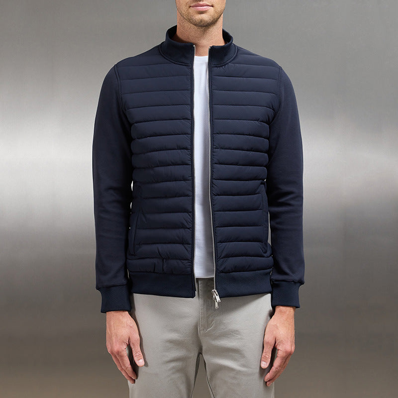 Heren Jas - Geweven Stof - Slim Fit - Staande Kraag