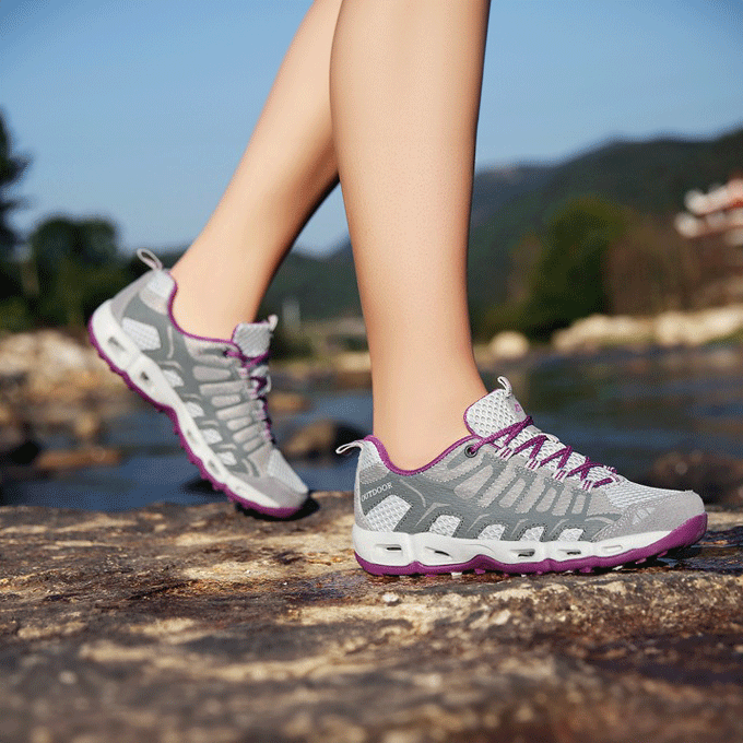 Unisex Wandelschoenen – Ademend Mesh – Low-Cut – Verstevigde Gripzool