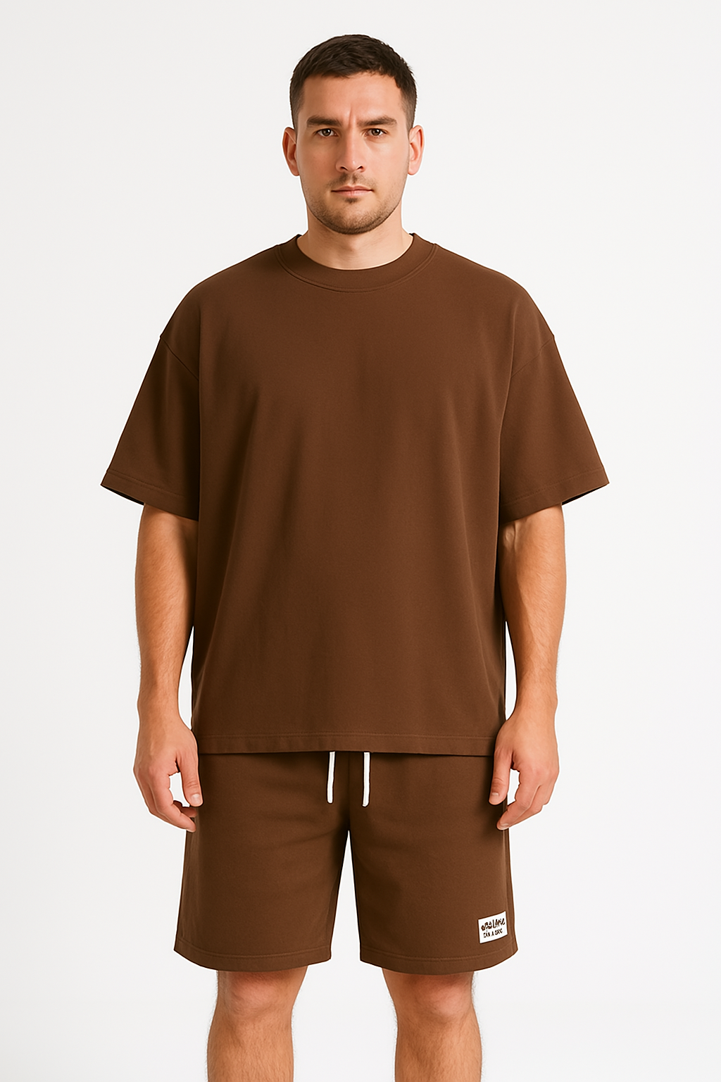 Heren Trainingspak – Ademend Set – Relaxte Pasvorm – T-shirt & Korte Broek