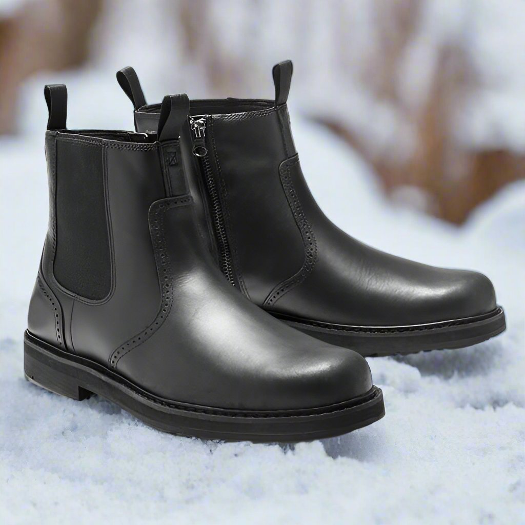 Heren Chelsea Boots – Strakke Pasvorm – Zachte Textuur – Elastische Zijkanten – Rubberen Zool