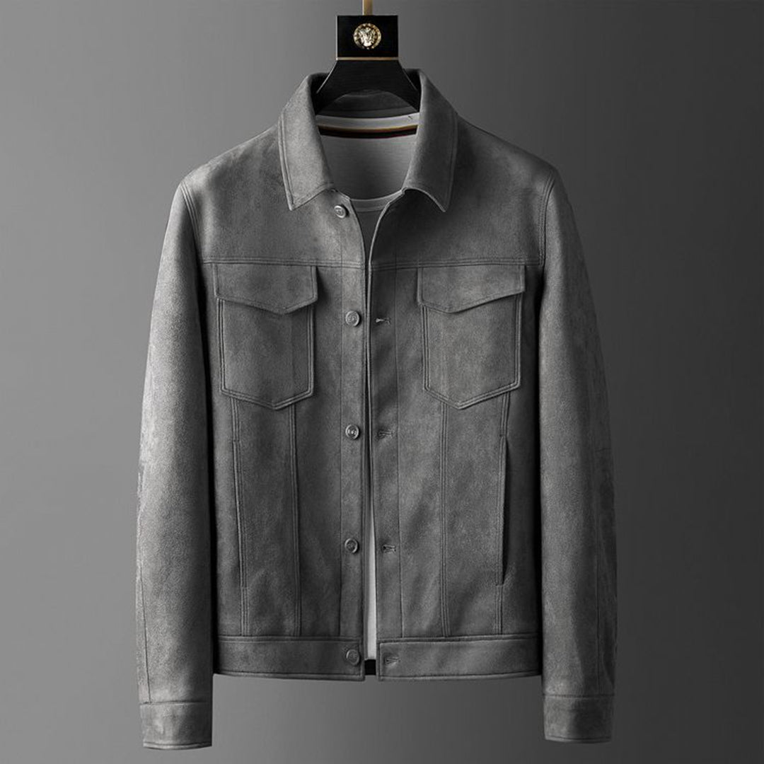 Herenjas – Luxury Fabric – Gestructureerde Pasvorm – Knoopsluiting – Smart Casual