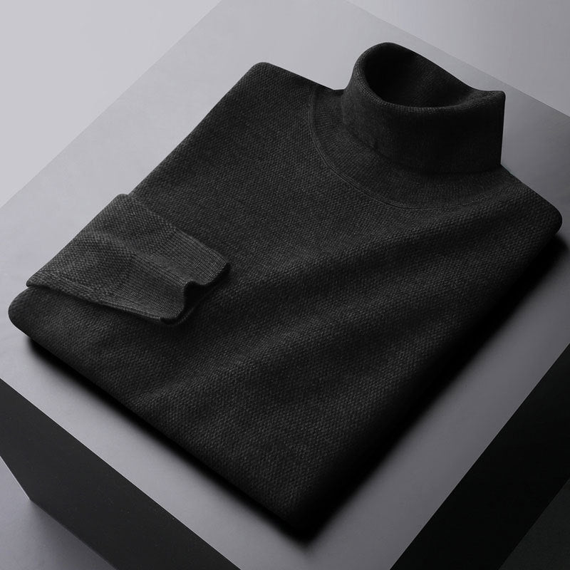 Heren Coltrui – Wol Gebreid – Regular Fit – Ribboorden – Ademend Warm Design