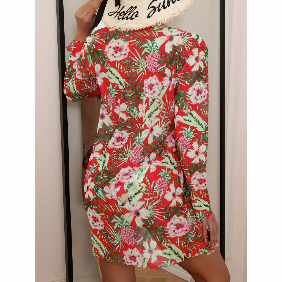 Dam Bikini Set – Hög Midja – Korsad Topp – Andningsbart Stretchmaterial – Justerbara Axelband