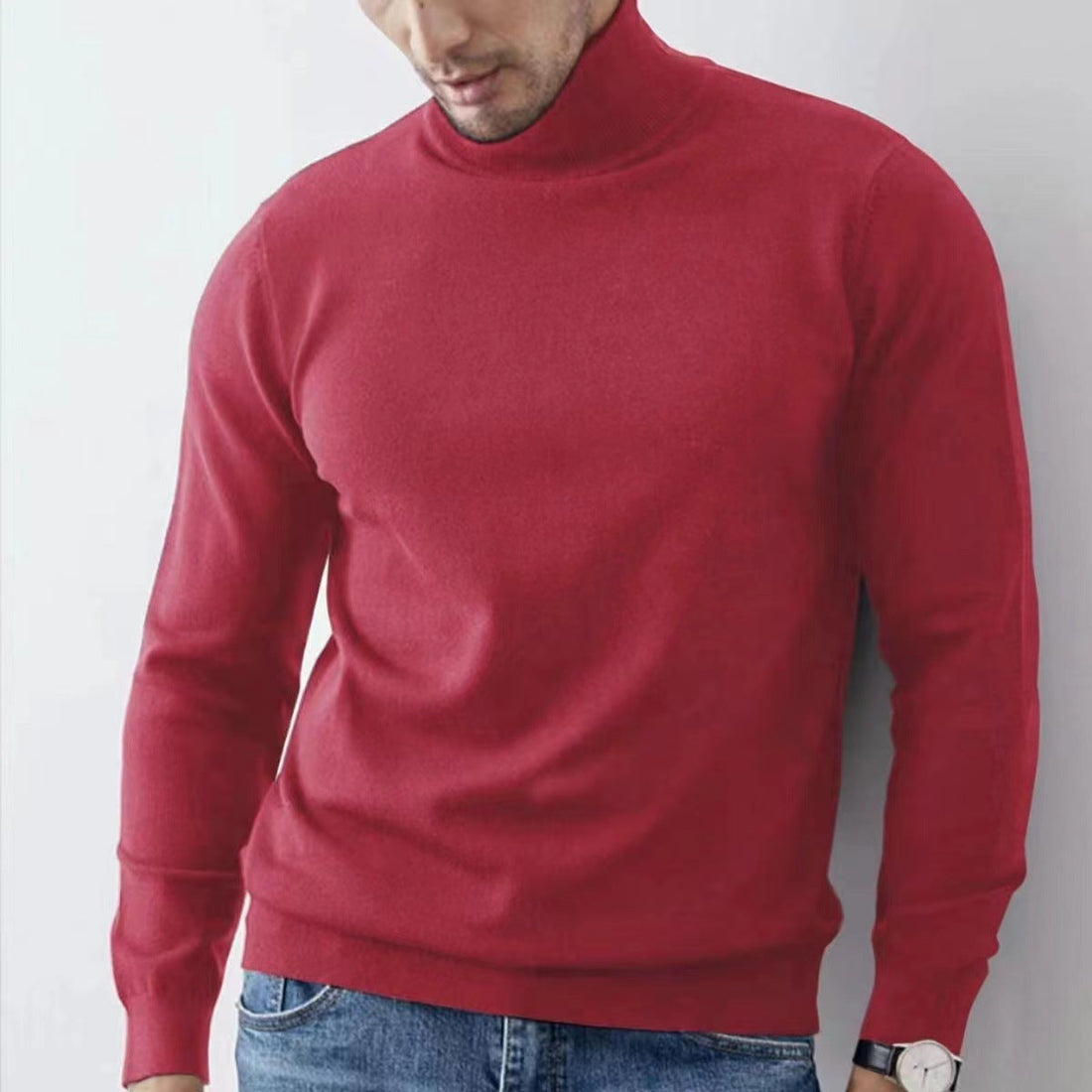 Heren Coltrui – Slim Fit – Stretch Katoenmix – Lange Mouwen – Ademend Comfort