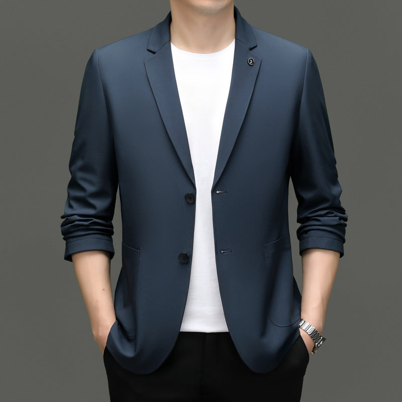 Heren Blazer – Slim Fit – Lichtgewicht – Ademend – Notch Revers – 2-Knoopsluiting