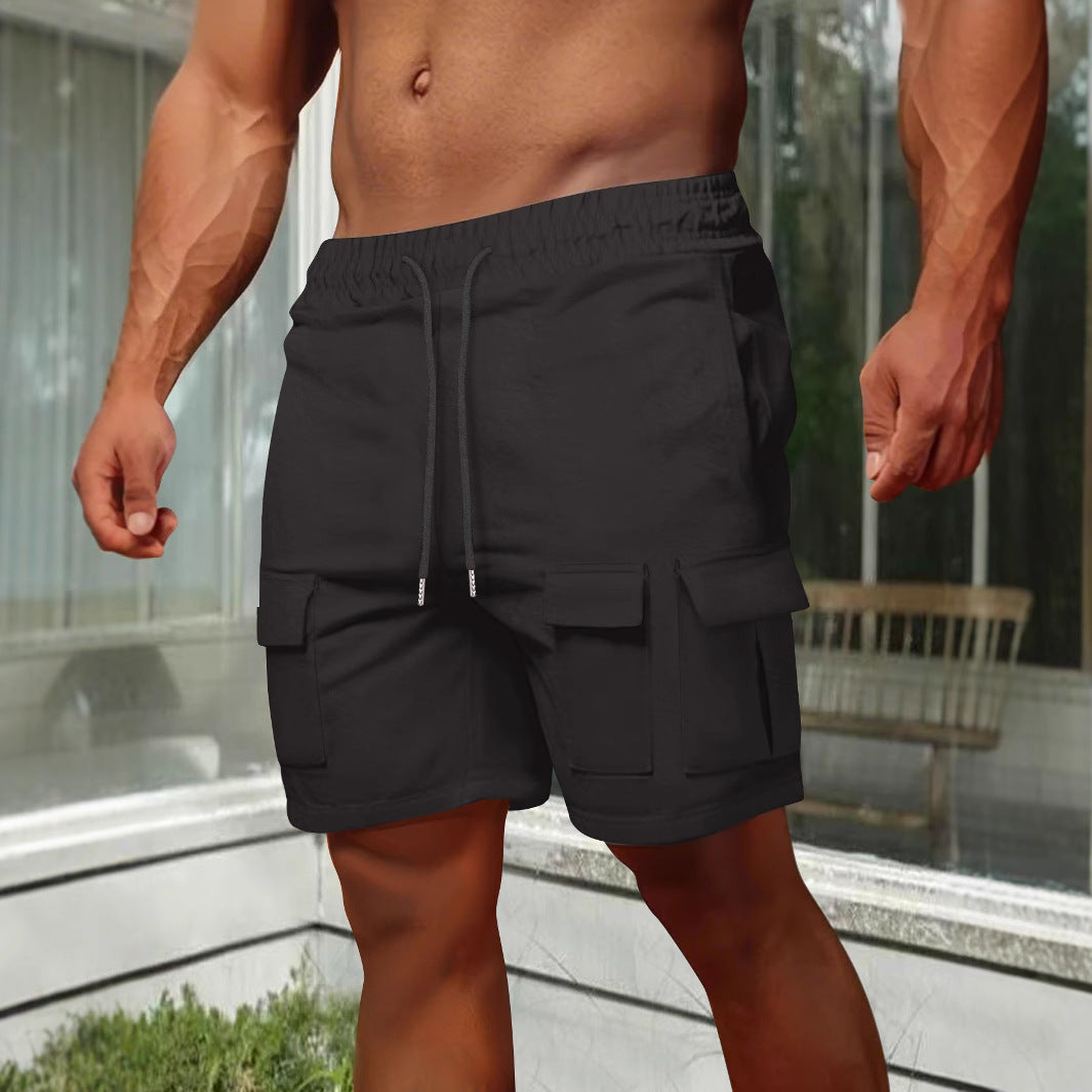 Heren Cargo Shorts – Relaxed Fit – Ademende Stoffen – Elastische Taille – Zakken