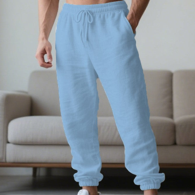Heren Broek – Relaxed Fit – Lichtgewicht Ademend – Elastische Taille – Tapered Boorden
