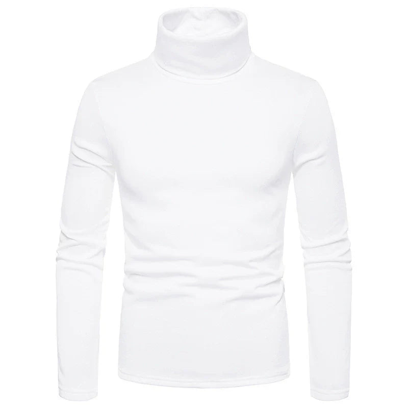Heren Turtleneck T-shirt – Slim Fit – Stretchstof – Lange Mouw – Ademend Basislaag