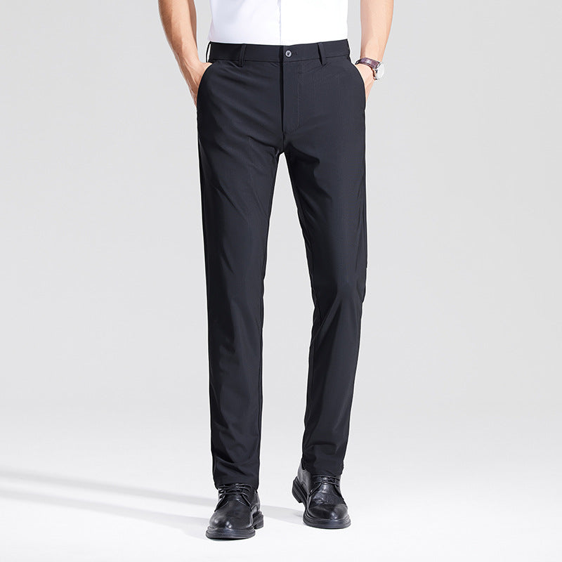 Ice Silk Heren Business Casual Rechte Broek