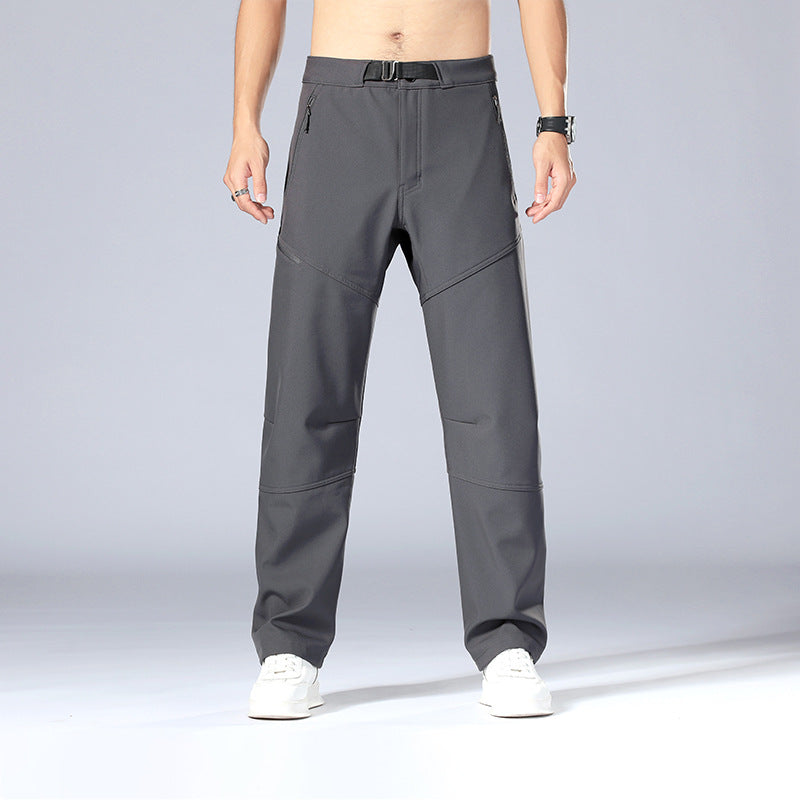 Heren Cargo Broek – Relaxed Fit – Verstelbare Taille – Zakken met Rits – Duurzame Stof