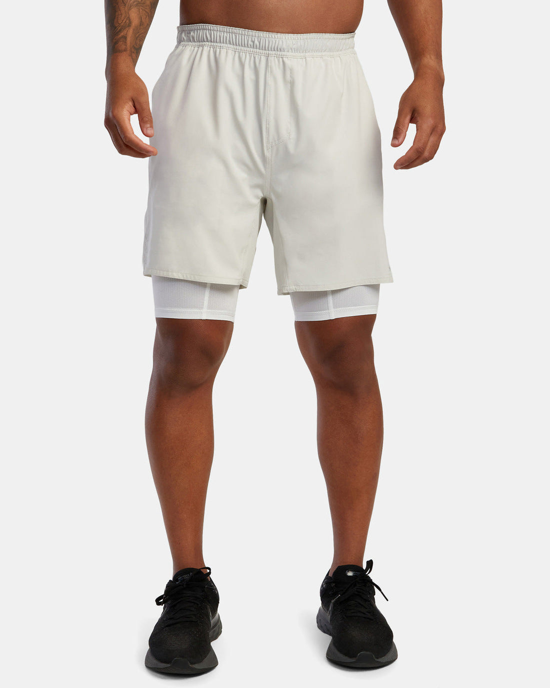 Heren Sportshort – Dubbele Laag – Ademend – Relaxte Pasvorm – Knie Lengte