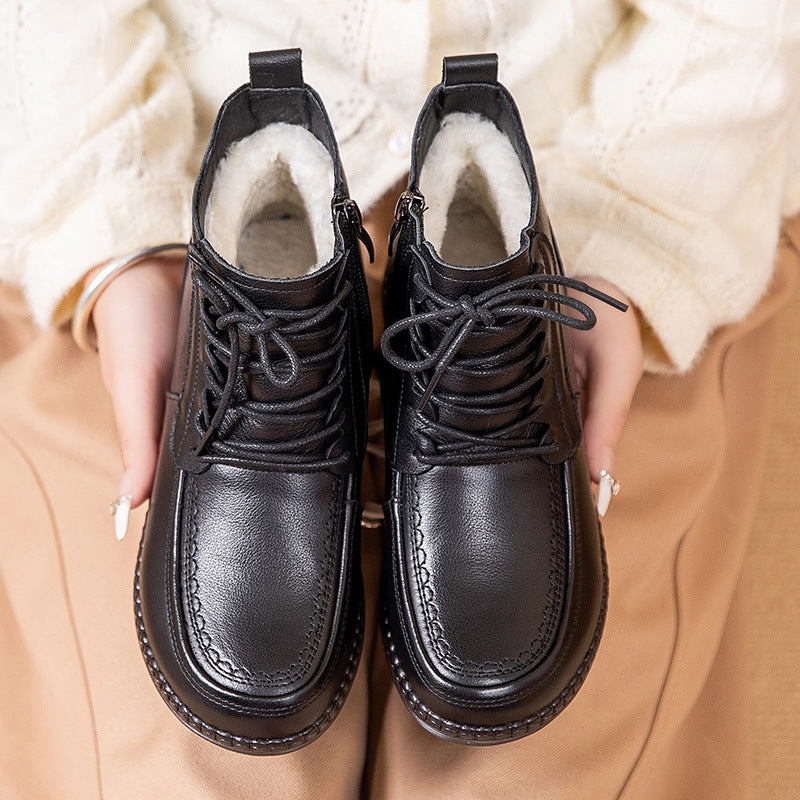 Ankelstövlar för damer - Instegmodell - Varma - Casual Skor