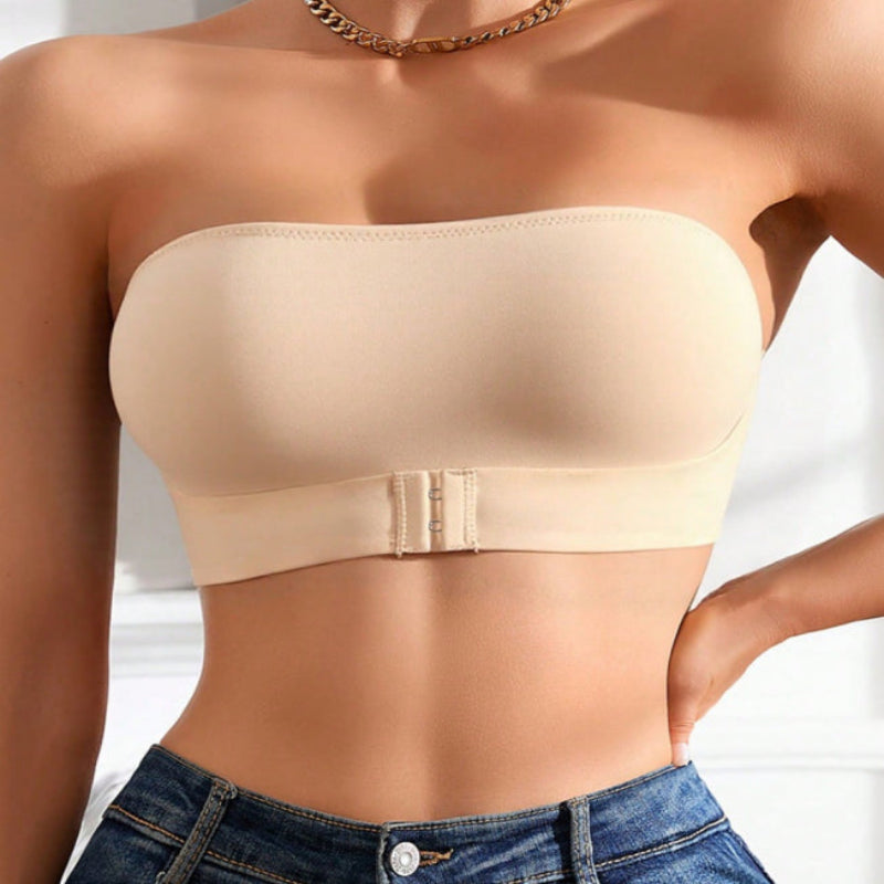 Dames Strapless Push-up BH – Naadloze Pasvorm – Ademend Comfort – Verstevigde Cups