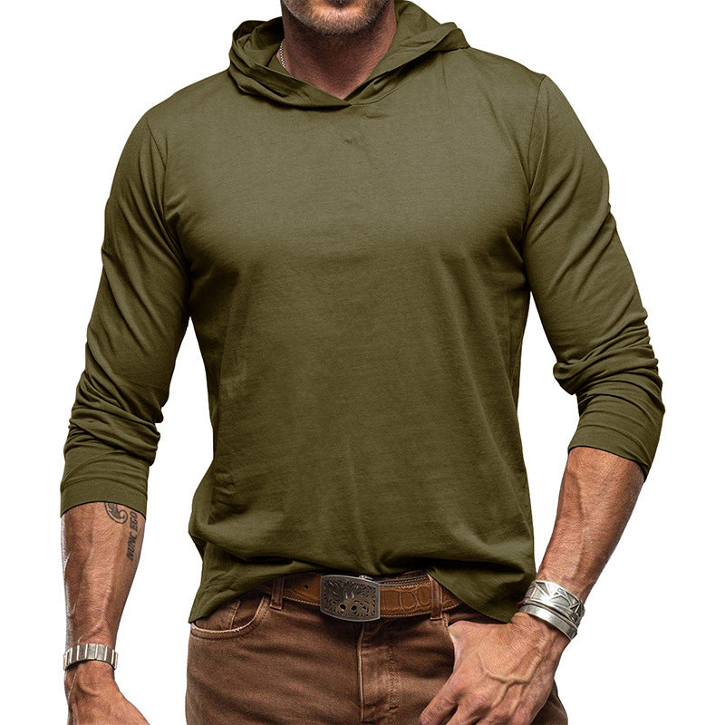 Heren Hoodie – Slim Fit – Lange Mouw – Lichte Cotton Knit – Casual Pullover