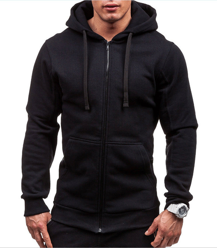 Heren Hoodie Vest – Regular Fit – Katoenmix – Volledige Rits – Casual Stijl