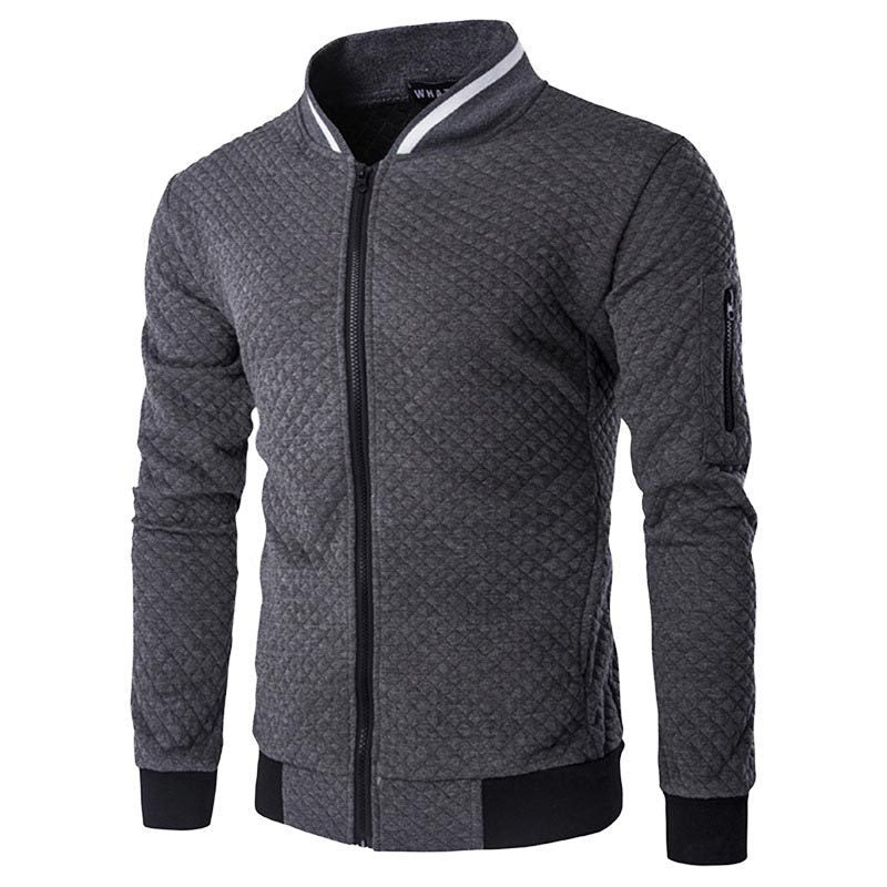 Heren sweatshirt vest – Slim fit – Gewatteerd – Ritssluiting – Opbergzak mouw