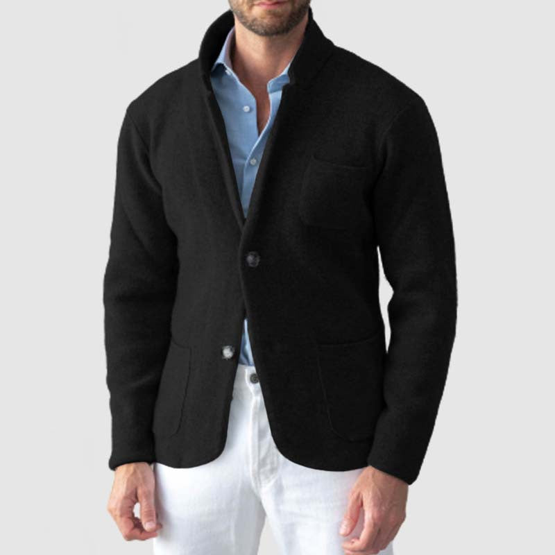 Heren blazer – Slim fit – Wolmix – Notch revers – Twee knopen – Casual stijl