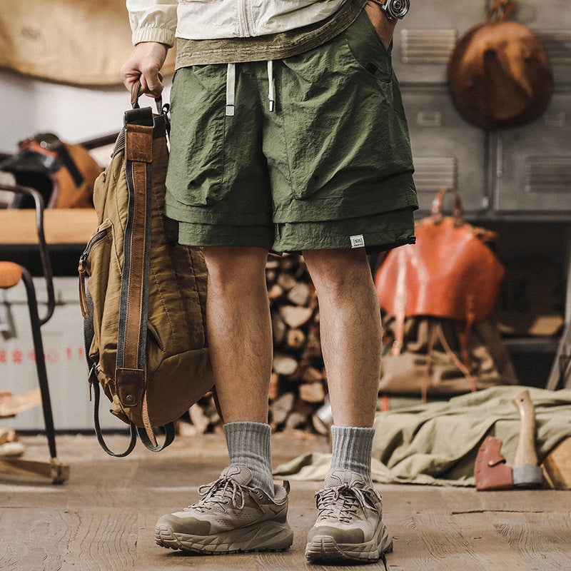 Heren Cargo Shorts – Sneldrogend – Relaxed Fit – Ademend Mesh – Verstelbare Taille