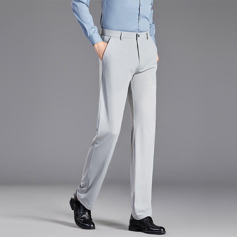 Heren Pantalon – Slim Fit – Zijdezachte Stof – Kreukvrij – Rechte Pijp