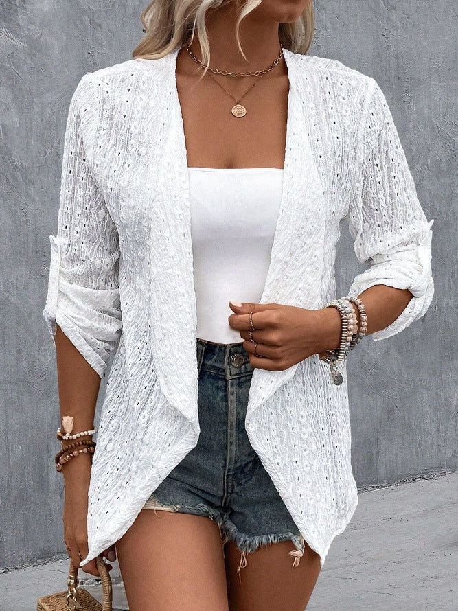 Dames Vest – Gehaakt Katoen – Open Front – Relaxte Pasvorm – Boho Stijl