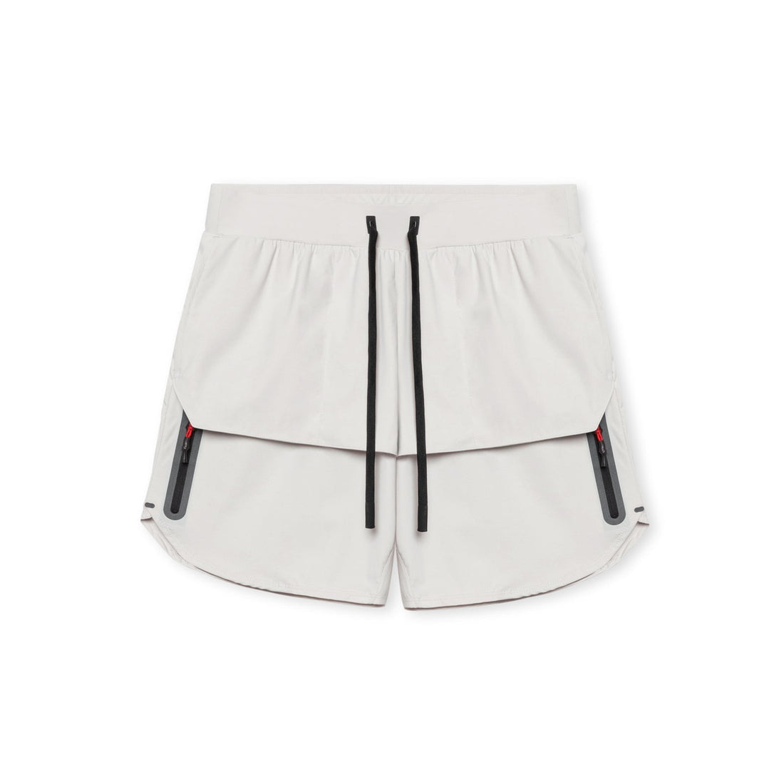 Heren Sportshort – Relaxed Fit – Ademend Stretchmateriaal – Zakken met Rits
