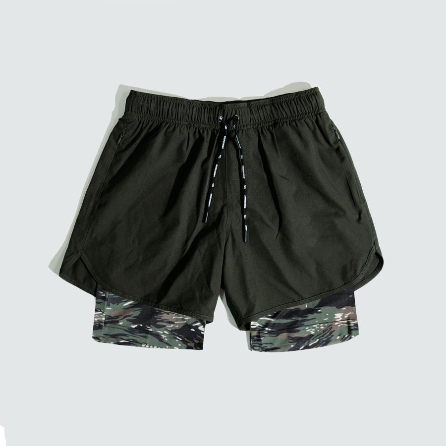 Heren Trainingsshort – Relaxed Fit – Ademend – Compressielaag – Zijzakken
