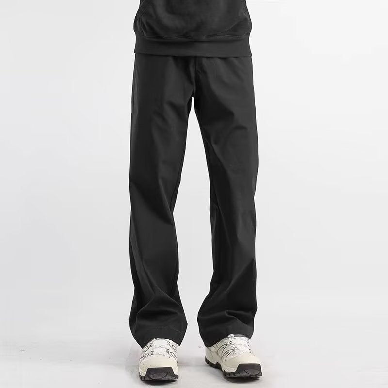 Herenbroek – Casual – Relaxed Fit – Rechte Pijp – Luchtige Geweven Stof