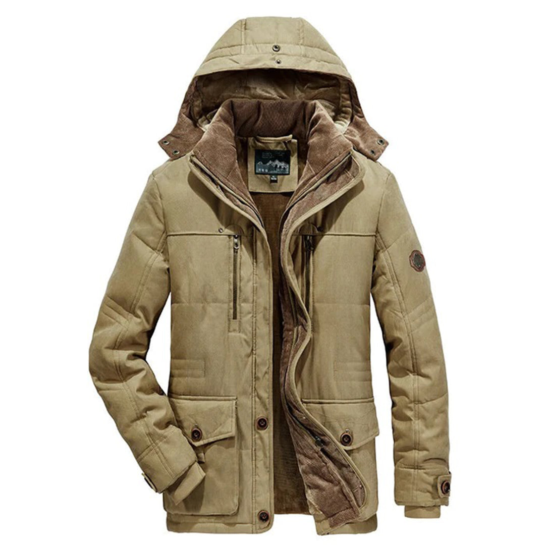 Herenjas – Waterafstotend – Regular Fit – Afneembare Capuchon – Fleece Gevoerd