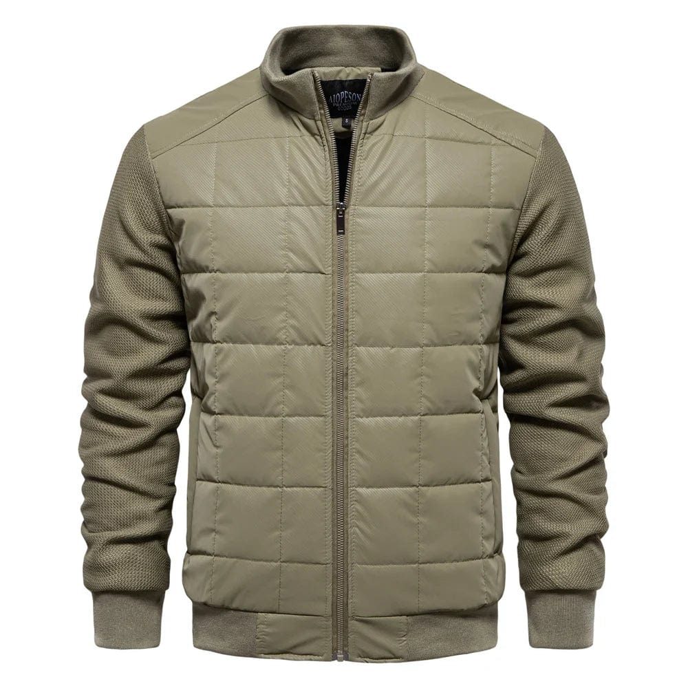Heren Jas - Geweven Stof - Slim Fit - Opstaande Kraag
