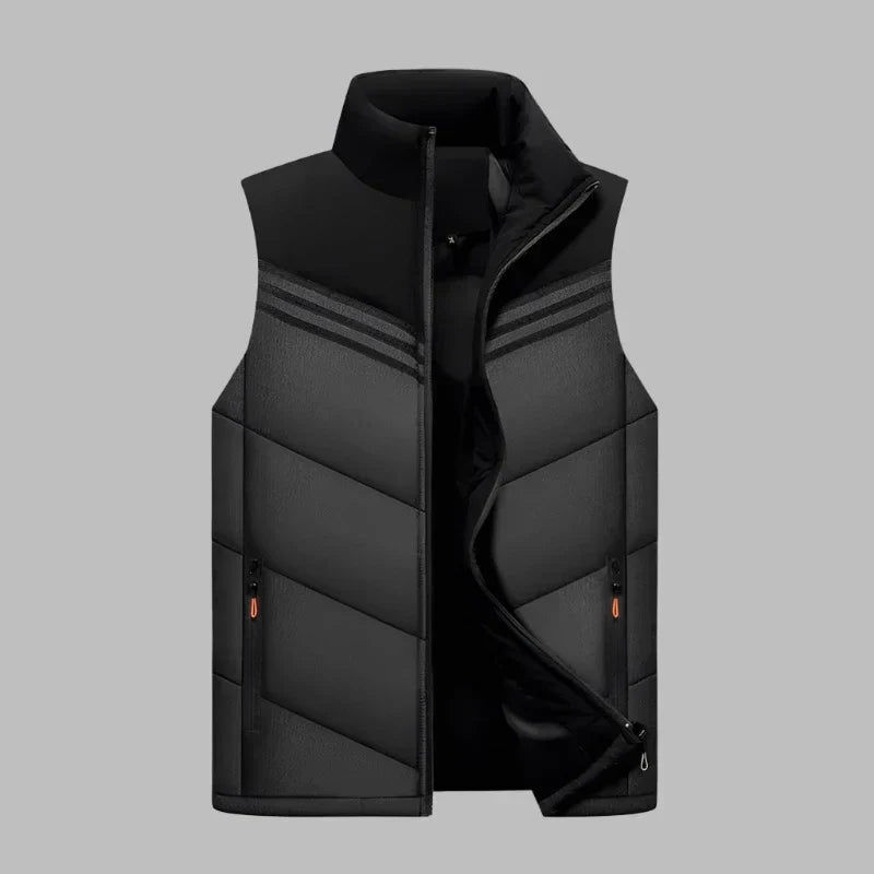 Heren Bodywarmer - Gewatteerd - Slim Fit - Hoge Kraag