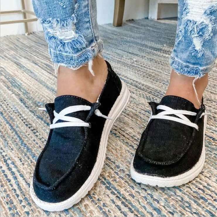 Dames Casual Schoenen - Instappers Comfort - Luipaardprint - Veterschoenen