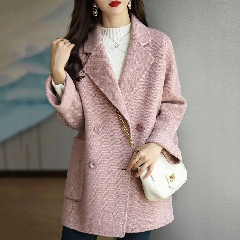 Dames trenchcoat – Slim fit – Wol – Double breasted – Tailored details