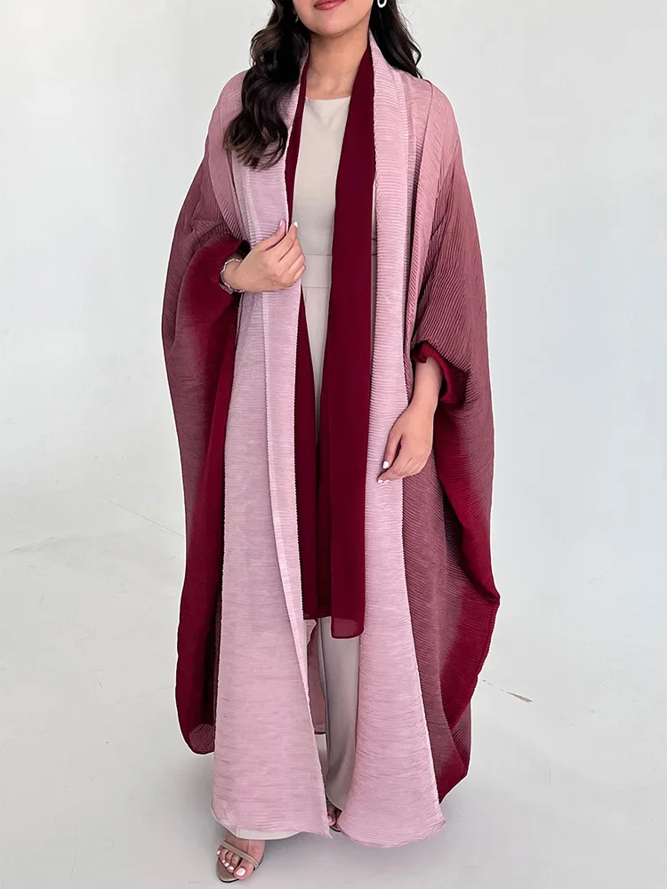 Dames trenchcoat – Oversized pasvorm – Geplisseerde structuur – Sjaalkraag – Wijd model