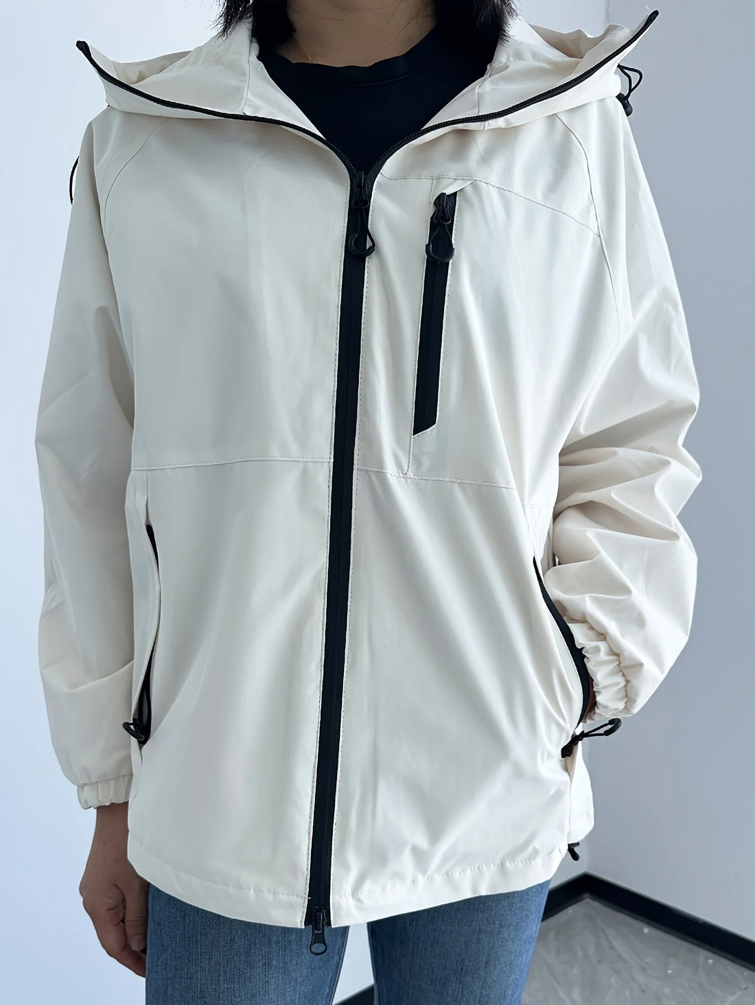 Dames Jas - Geweven Stof - Relaxed Fit - Met Capuchon