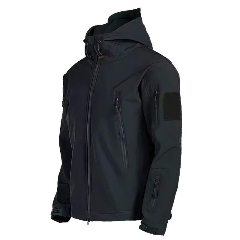 Heren Tactical Jas – Winddicht Waterdicht – Capuchon – Meerdere Zakken – Verstevigde Naden