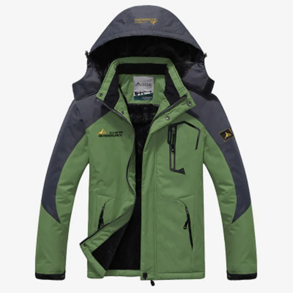 Heren parka jas – Winddicht – Afneembare bontcapuchon – Regular fit – Meerdere zakken