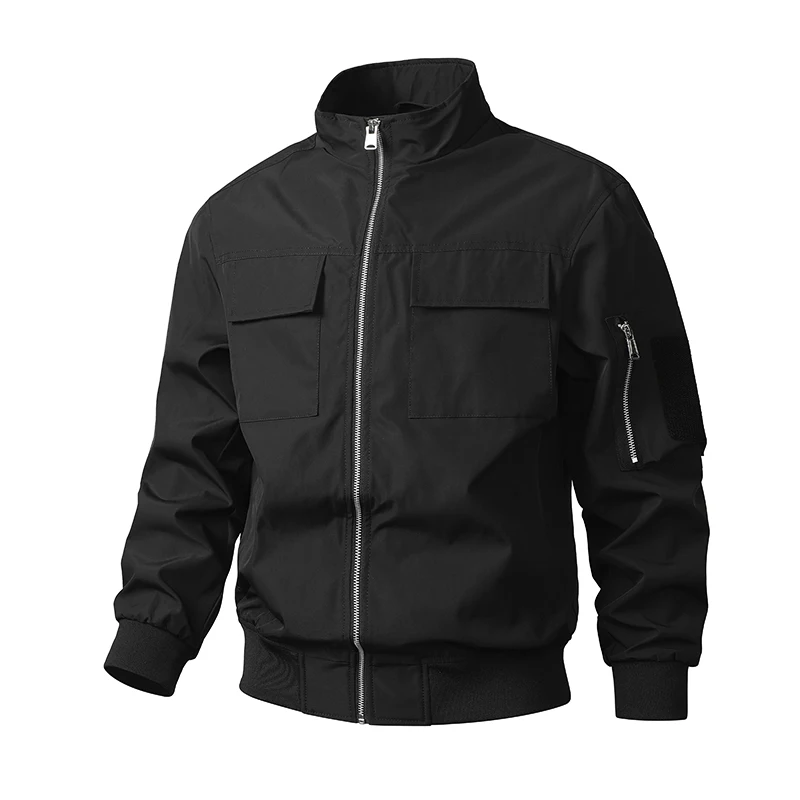 Heren Bomberjack – Slim Fit – Winddicht – Ritssluiting – Opgestikte Zakken