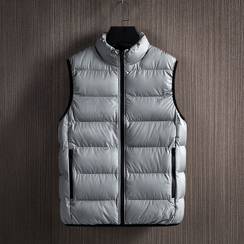 Heren Bodywarmer – Gewatteerd – Regular Fit – Hoge Kraag – Ritszakken – Casual