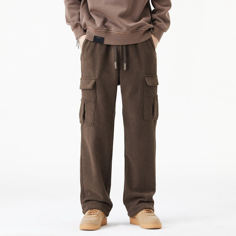 Heren Broek - Korduroy - Relaxte Wijde Pasvorm - Elastische Taille