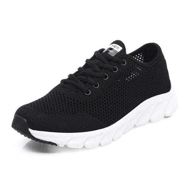 Dames Sneakers - Lichtgewicht Mesh - Enkelhoog - Vetersluiting